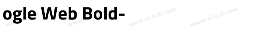 ogle Web Bold字体转换